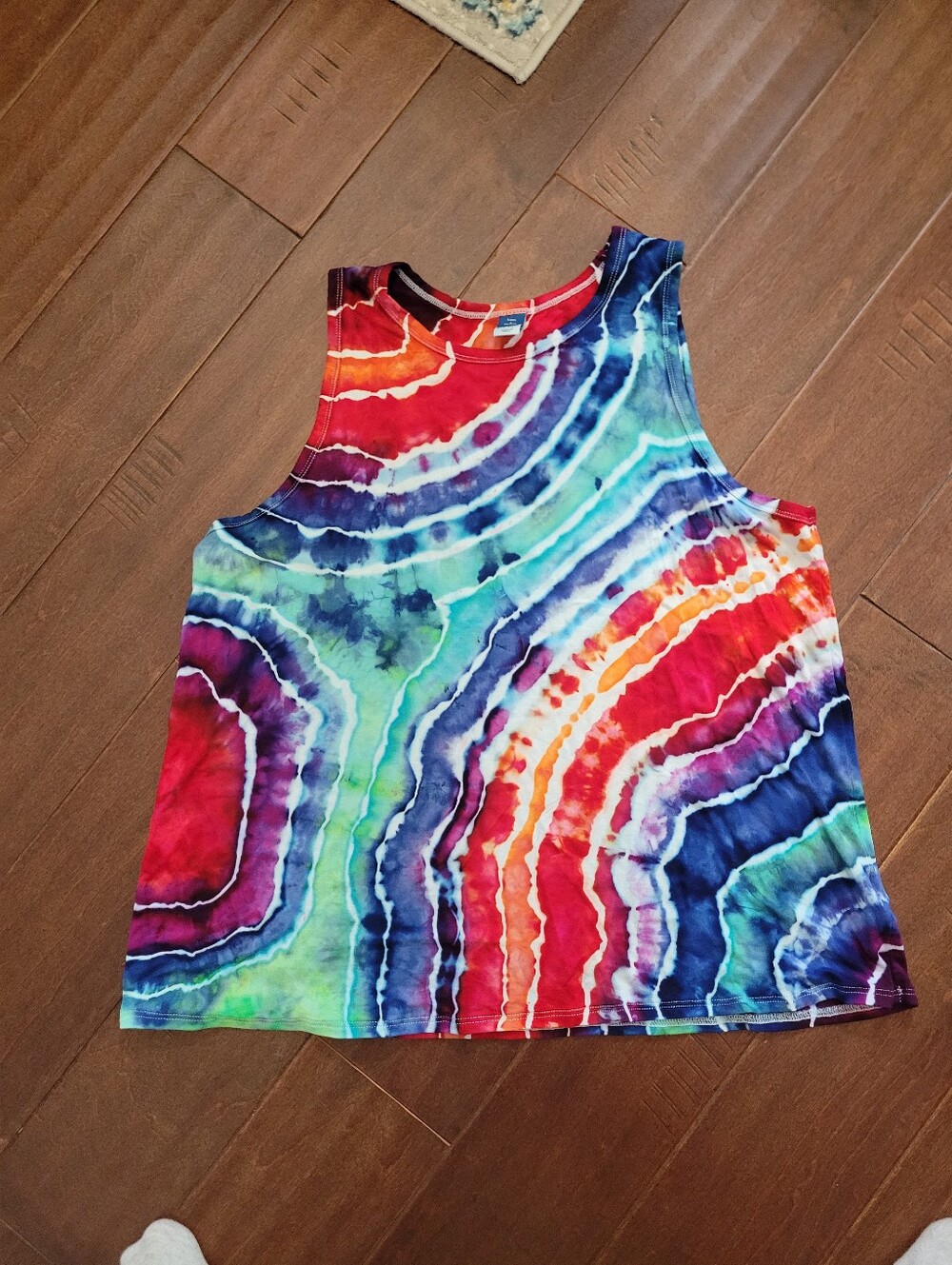 Tie Dyed Handmade Old Navy Brand Luxe Tank Size LARGE